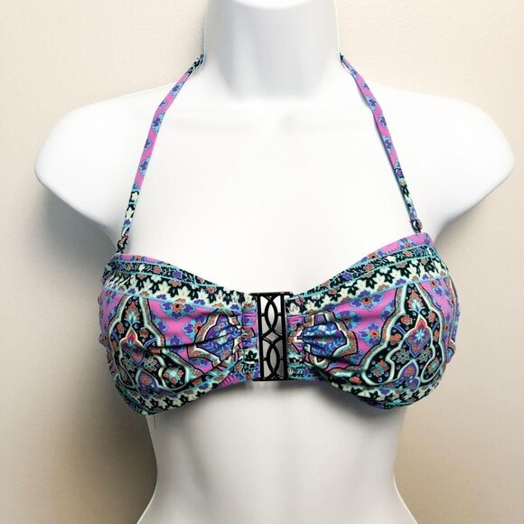 Nanette Lapore Geometric Halter Bikini Top - Picture 1 of 6